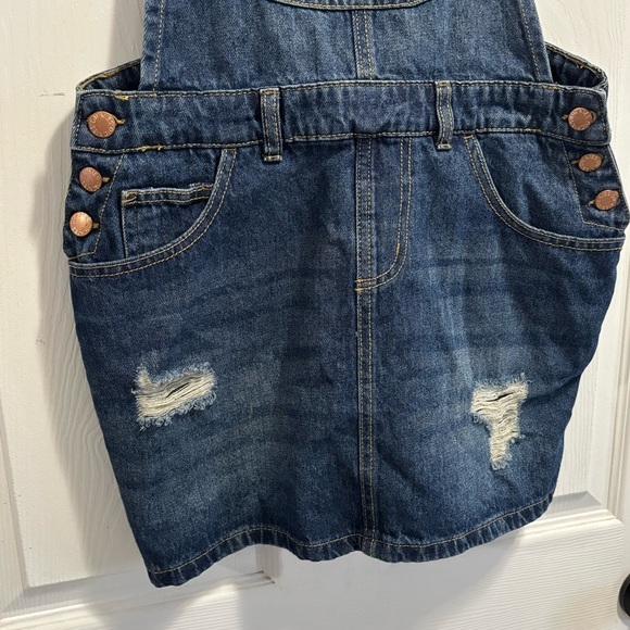 Dickies Blue Denim Mini Dress - Picture 2 of 6